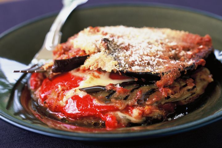 Cooking Vegetarian Eggplant parmigiana