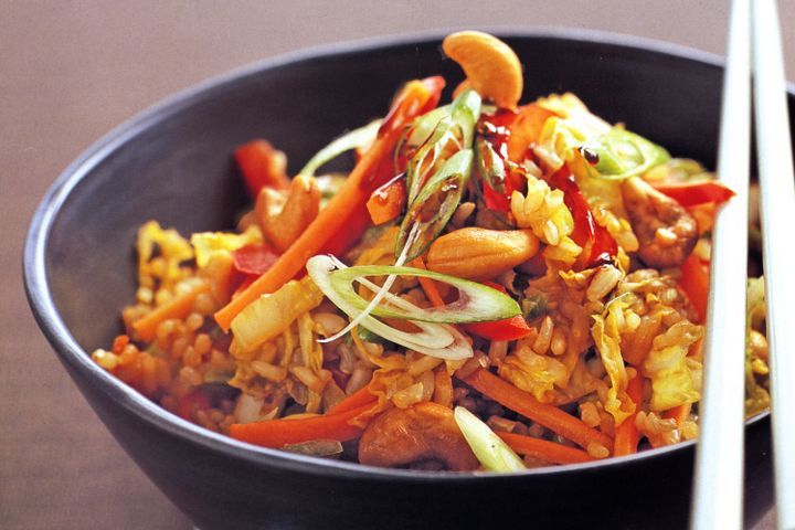 Cooking Vegetarian Healthy fried rice