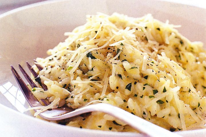 Cooking Vegetarian Herb risotto (simple)