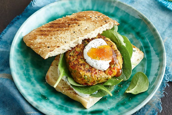 Cooking Vegetarian Indian-spiced tofu burgers