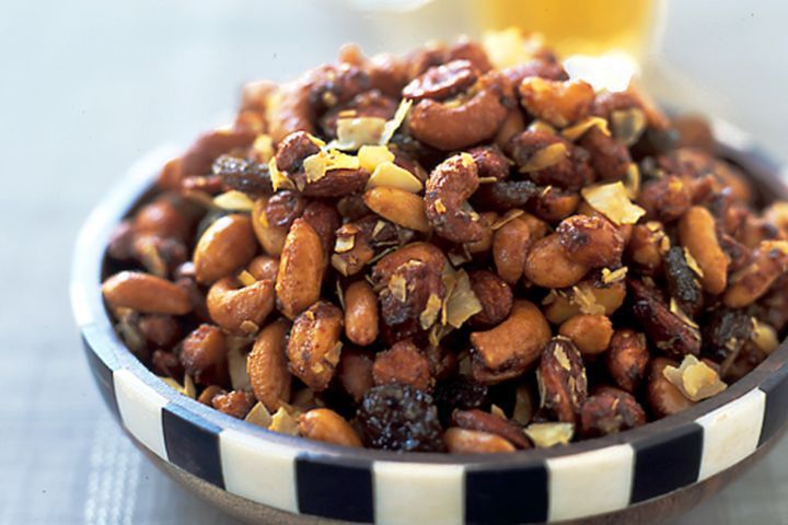 Cooking Vegetarian Indian spiced nut mix