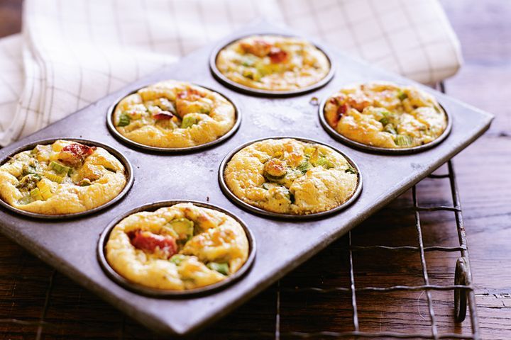 Cooking Vegetarian Mini asparagus frittatas