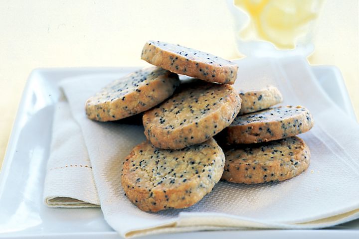 Cooking Vegetarian Poppy seed & parmesan shortbread