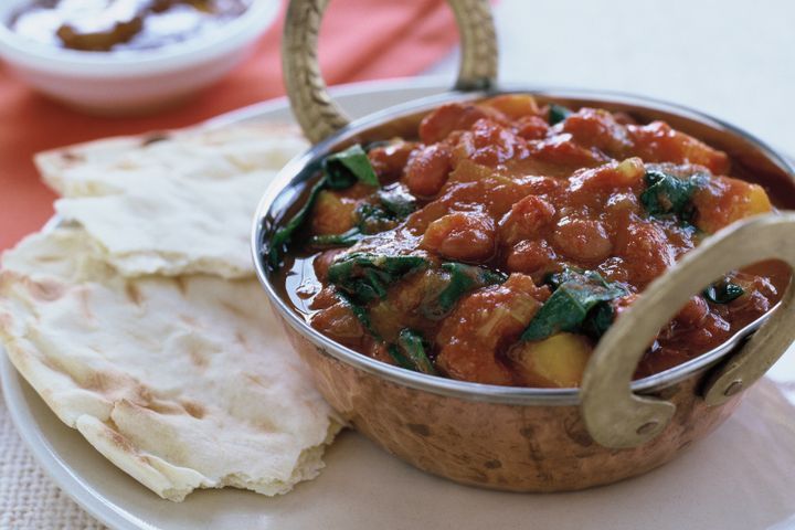 Cooking Vegetarian Red bean and pumpkin curry