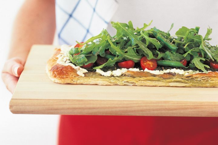 Cooking Vegetarian Ricotta & vegetable tart