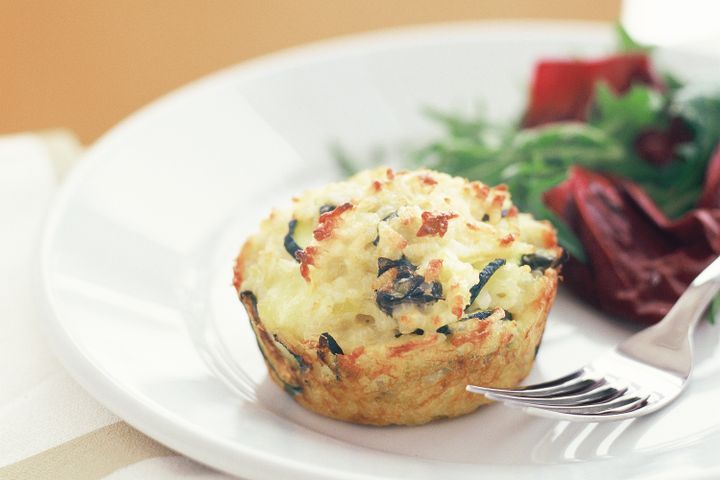 Cooking Vegetarian Risotto cakes