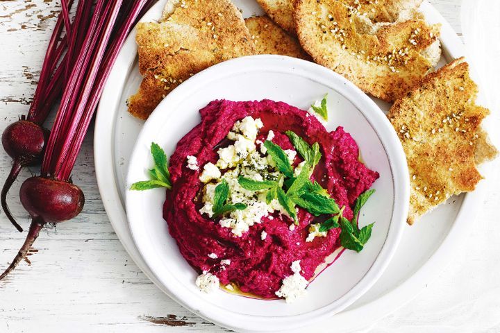 Cooking Vegetarian Roasted beetroot dip