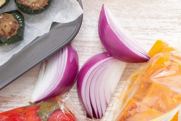 Cooking Vegetarian Roasted red onion