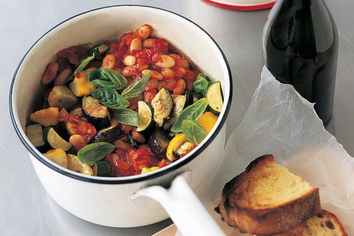 Cooking Vegetarian Roasted vegetable & white bean ratatouille (vegetarian)