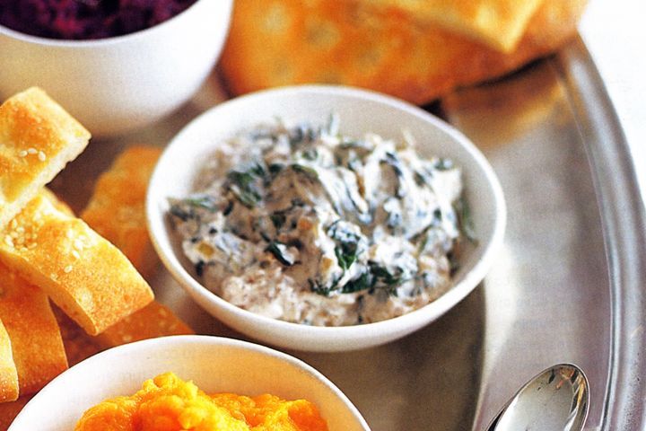 Cooking Vegetarian Spinach and yoghurt dip
