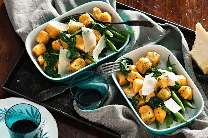 Cooking Vegetarian Sweet potato gnocchi