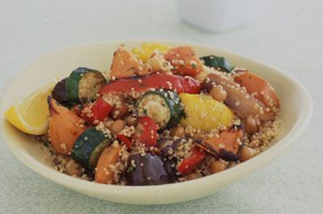 Cooking Vegetarian Vegetable and couscous salad