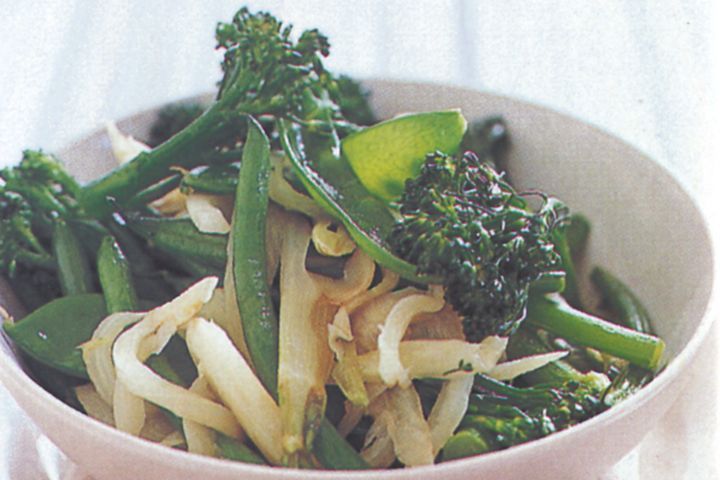 Cooking Vegetarian Winter green vegetables