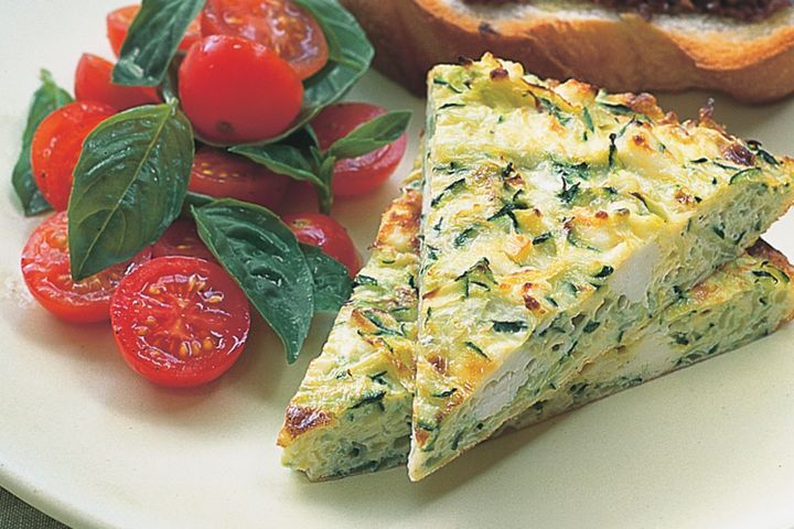 Cooking Vegetarian Zucchini & ricotta frittata