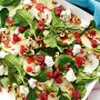 Apple salad with raspberry dressing