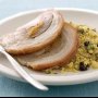 Apricot pork loin roast with Moroccan couscous