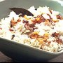 Aromatic rice with golden onions
