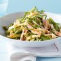 Asian greens with chicken and crispy noodle salad