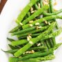 Asparagus, bean and pine nut salad