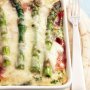 Asparagus and cheese strata