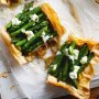 Asparagus and goats cheese filo tart