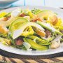 Avocado and chicken caesar salad