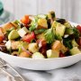 Avocado panzanella salad