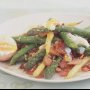Bacon and asparagus salad
