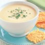 Bacon and cauliflower soup with parmesan crisps