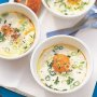 Baked eggs with chives and feta