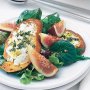 Baked goats cheese and fig salad