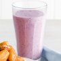 Banana, oat and blueberry breakfast smoothie
