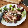 Barbecue beef, beetroot and chickpea salad