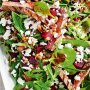 Barbecue steak salad with beetroot & lentils
