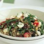 Barley salad with feta and pine nuts (vegetarian)