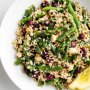 Bean, cracked wheat and cranberry salad