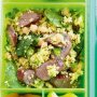 Beef sausage and couscous salad