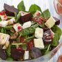 Beetroot, spinach & raspberry salad