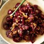 Beetroot with lemon-fennel seed vinaigrette and walnuts
