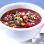 Black-eye bean and vegetable soup