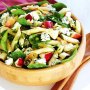 Blue cheese, apple and spinach pasta salad