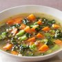 Broad bean and silverbeet soup