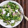 Broad beans with mixed herbs