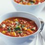 Brown lentil and vegetable soup