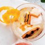 Burnt orange sparkling wine cocktail