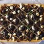 Caramelised onion pizza with rosemary and goats cheese