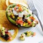Ceviche-filled avocados