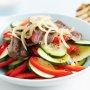 Chargrilled beef and balsamic onion salad