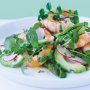 Chargrilled prawn and watercress salad