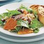 Chargrilled pumpkin, feta and spinach salad